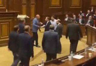 Verbal skirmish escalates to brawl in Armenian parliament (VIDEO)