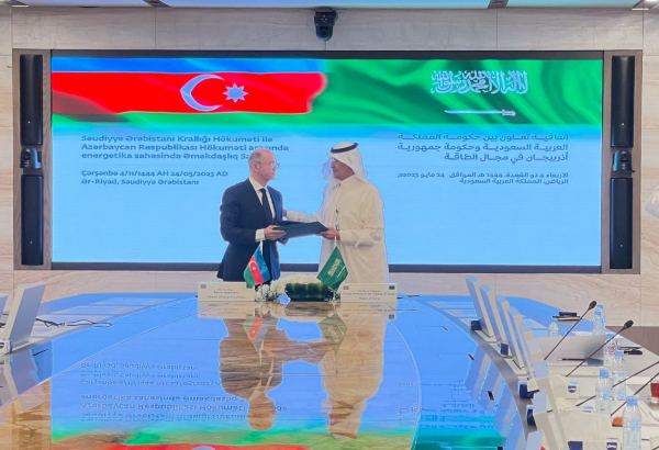 Azerbaijan, Saudi Arabia sign agreement on energy cooperation