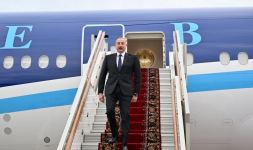Президент Ильхам Алиев прибыл с рабочим визитом в Россию (ФОТО/ВИДЕО)