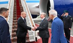 President Ilham Aliyev arrives in Russia on working visit (PHOTO/VIDEO)