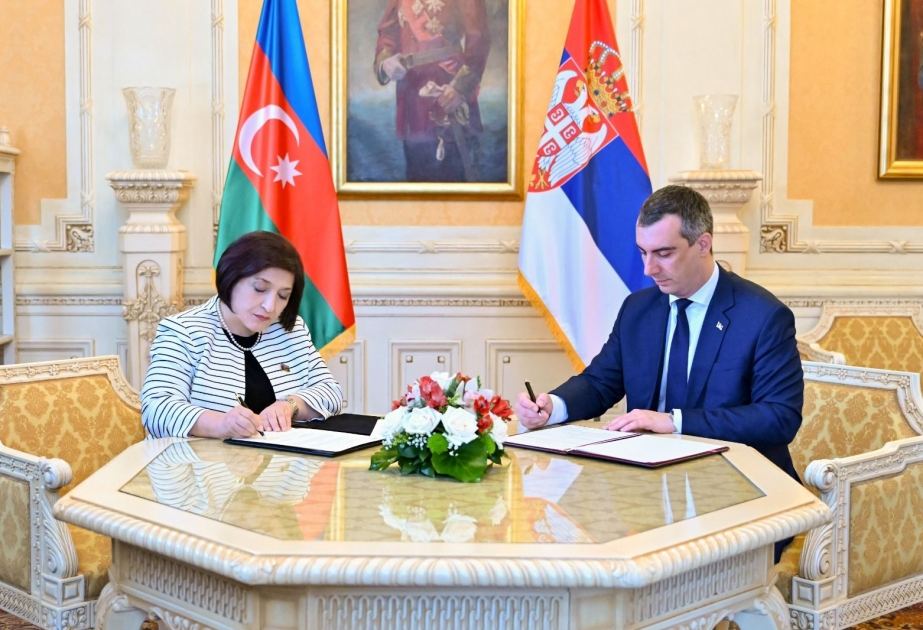 Azerbaijani, Serbian Parliaments sign MoU