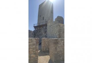 Завершены реставрационные работы в 5 башнях крепости Чыраг-гала (ФОТО)