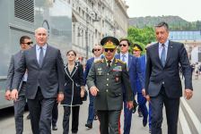 Azerbaijani Defense Minister takes part in parade in Georgia (PHOTO)