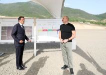 President Ilham Aliyev viewes works carried out in Agro-Industrial Park in Lachin city (PHOTO/VIDEO)