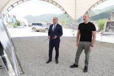 President Ilham Aliyev lays foundation stone for school in Kalbajar city (PHOTO/VIDEO)