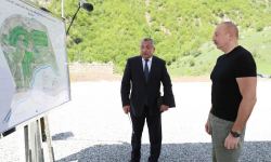 Президент Ильхам Алиев принял участие в церемонии закладки фундамента села Заллар в Кяльбаджаре (ФОТО/ВИДЕО)