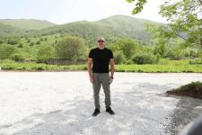 Президент Ильхам Алиев заложил фундамент поселка Горчу Лачинского района (ФОТО/ВИДЕО)
