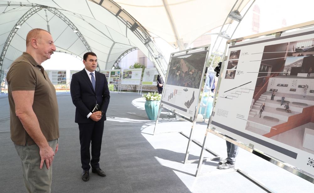 Президент Ильхам Алиев заложил фундамент Комплекса музеев Оккупации и Победы в Лачине (ФОТО/ВИДЕО)