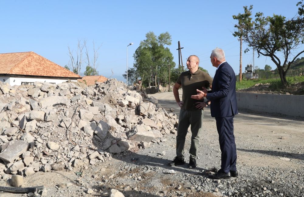 Президент Ильхам Алиев принял участие в ряде мероприятий в городе Лачин (ФОТО)