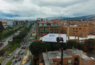 В столице Колумбии установлен билборд по случаю 100-летия Гейдара Алиева и Дня независимости Азербайджана