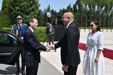 В Баку состоялась церемония официальной встречи Президента Израиля Ицхака Герцога (ФОТО)