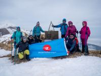A group of employees of "Azerlotereya" OJSC  marched to "Heydar Peak" (PHOTO/VIDEO)