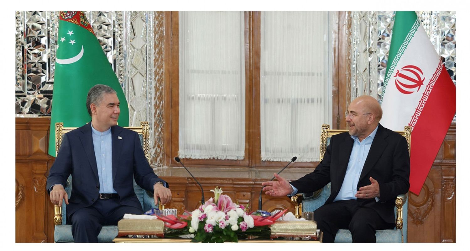 Встреча председателя Халк Маслахаты Туркменистана с председателем парламента Ирана