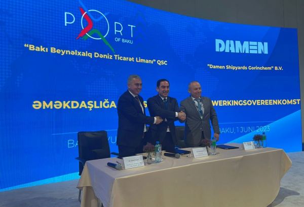 Azərbaycan və Niderland arasında gəmilərin inşasına dair memorandum imzalanıb (FOTO)