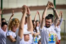 Indian Embassy Organizes Public Yoga Session at Republican Velodrome in Baku (PHOTO)