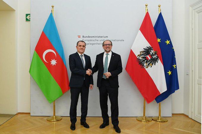 Azerbaijani, Austrian FMs hold meeting (PHOTO)