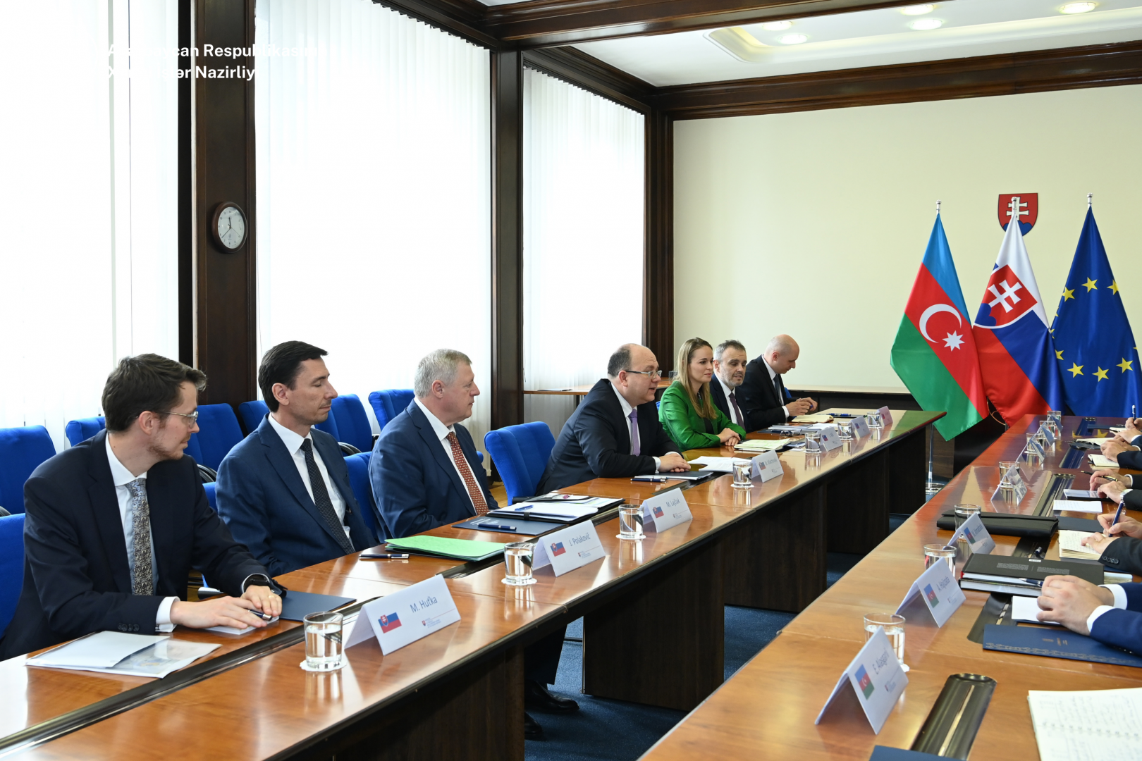 Джейхун Байрамов проинформировал словацкого коллегу о затягивании Арменией мирного процесса (ФОТО)