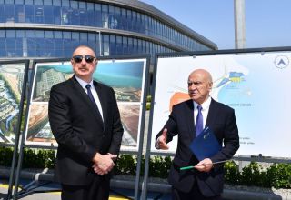 President Ilham Aliyev attends opening ceremony of first stage of Alat Free Economic Zone (PHOTO/VIDEO)