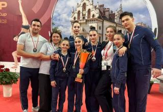 Azerbaijani athletes win gold at Acrobatic Gymnastics World Cup in Poland