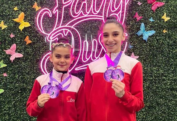 Young Azerbaijani gymnasts successfully perform at 'Fairy Dust' international tournament (PHOTO)