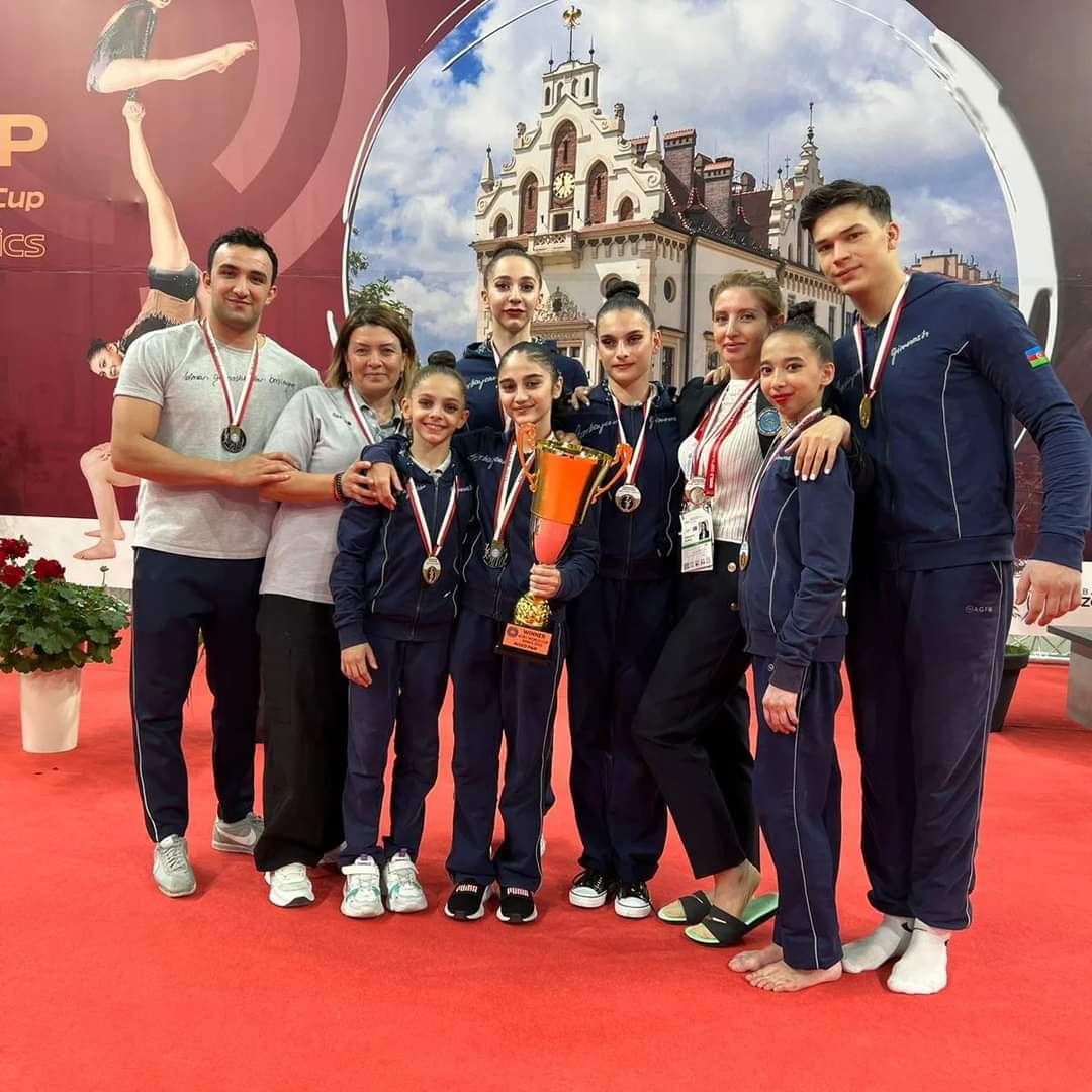 Azərbaycanlı idmançılar Polşada keçirilən akrobatika gimnastikası üzrə Dünya Kubokunda qızıl medal qazanıblar