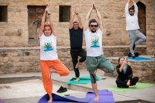 Indian Embassy in Azerbaijan hosts yoga session at Ateshgah Temple Reserve (PHOTO)