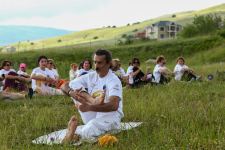 Indian Embassy in Azerbaijan organizes open yoga session in Shamakhi (PHOTO)