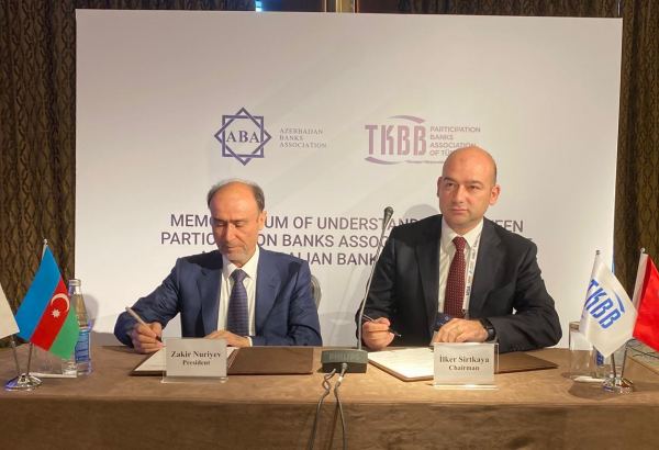 Azərbaycan Banklar Assosiasiyası ilə Türkiyənin İştirakçı Banklar Birliyi arasında memorandum imzalanıb