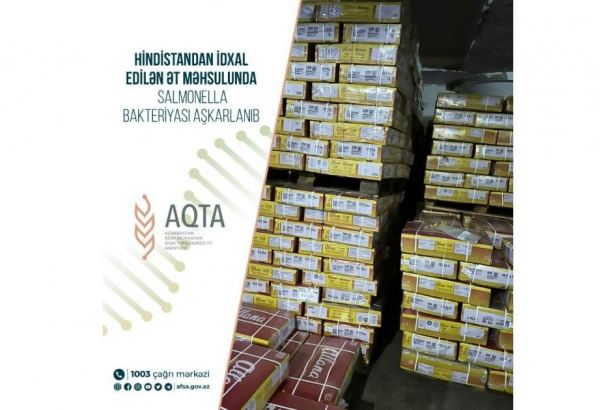 В импортированной в Азербайджан мясной продукции обнаружены бактерии сальмонеллы