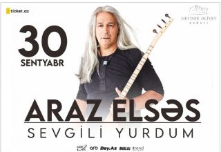Heydər Əliyev Sarayında dünyaca məşhur azərbaycanlı ozan Araz Elsəsin ilk solo konsert proqramı keçiriləcək