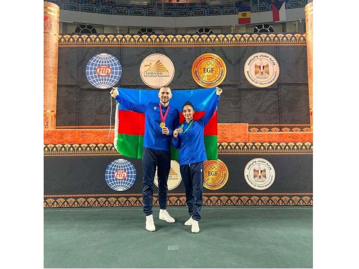 Азербайджанские гимнасты завоевали награды международного турнира в Каире (ФОТО)