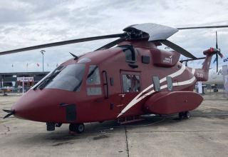 TUSAŞ ilk dəfə T925 helikopterini tam miqyaslı modelini nümayiş etdirib (FOTO)