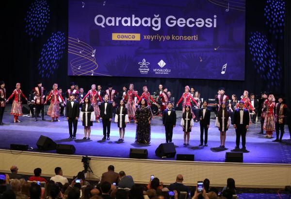 Qarabağ Dirçəliş Fondunun təşəbbüsü ilə Gəncədə “Qarabağ gecəsi” adlı xeyriyyə konserti keçirilib (FOTO)