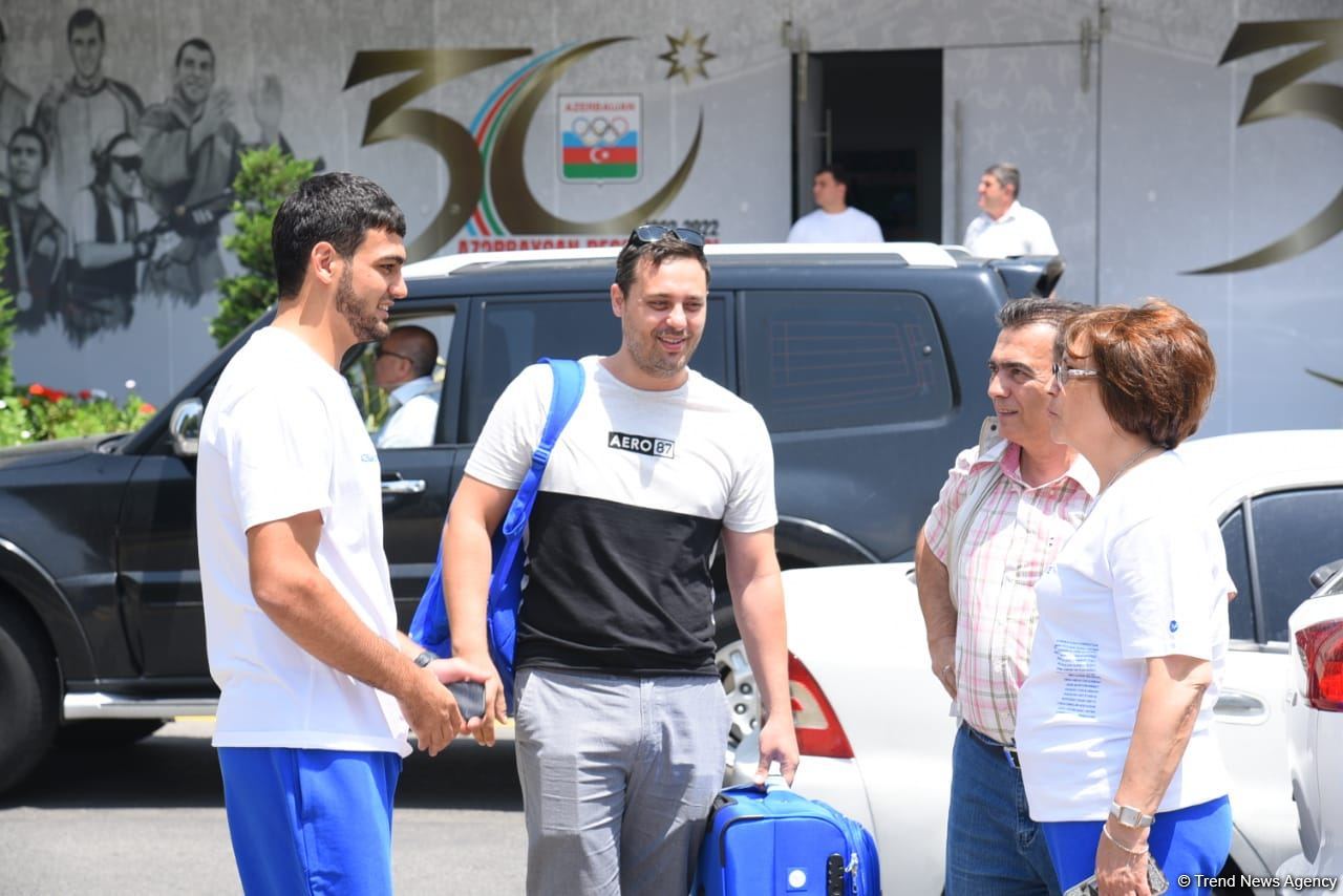 Azerbaijani team leaves for Krakow to participate in 3rd European Games (PHOTO/VIDEO)