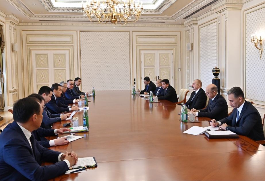Президент Ильхам Алиев принял премьер-министра Казахстана (ВИДЕО)