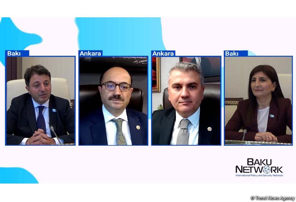 Азербайджанские и турецкие депутаты провели обсуждения посредством телемоста - новый проект парламента Азербайджана и экспертной платформы "Baku Network" (ФОТО/ВИДЕО)