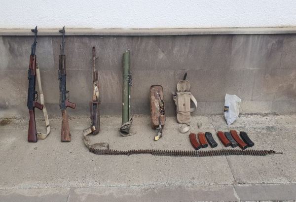 В Ходжавенде обнаружены оружие и боеприпасы, принадлежавшие армянским ВС
