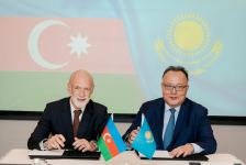 AzerTelecom and Kazakhtelecom signed agreement within Trans-Caspian Fiber Optic Project (PHOTO)