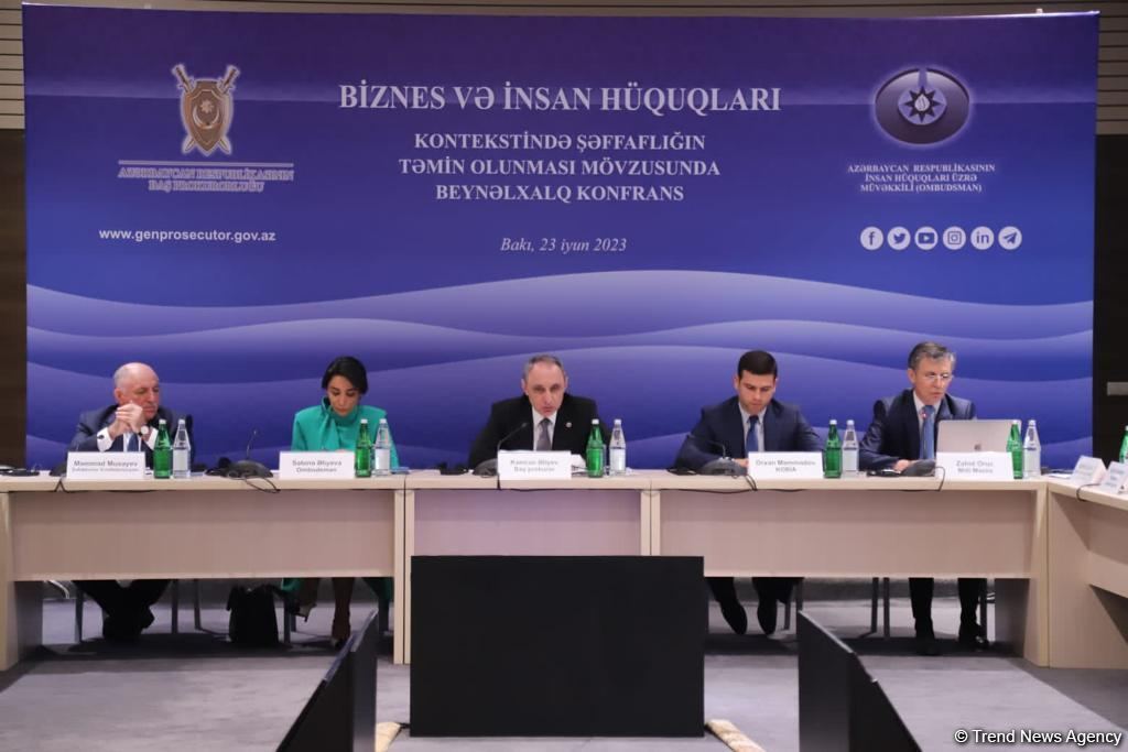 Azerbaijani Prosecutor General's Office hosts "Ensuring transparency in context of business and human rights" int'l conference (PHOTO)