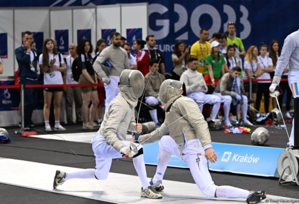 Двое азербайджанских фехтовальщиков вышли в плей-офф соревнований III Европейских игр (ФОТО)