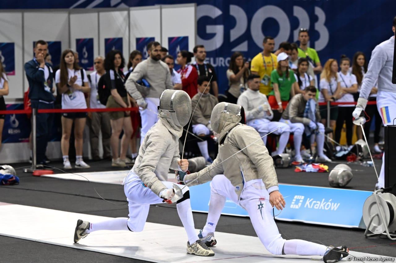Two Azerbaijani fencers reach playoffs of European Games 2023 in Poland (PHOTO)