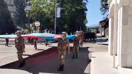 В День Вооруженных Сил прошли марши военнослужащих (ФОТО/ВИДЕО)