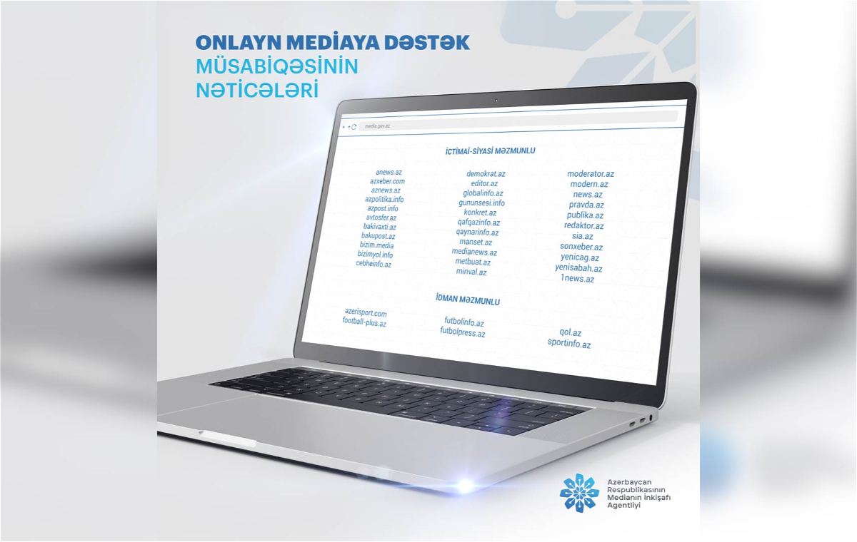 MEDİA объявило результаты конкурса по проекту поддержки сайтов (Список)
