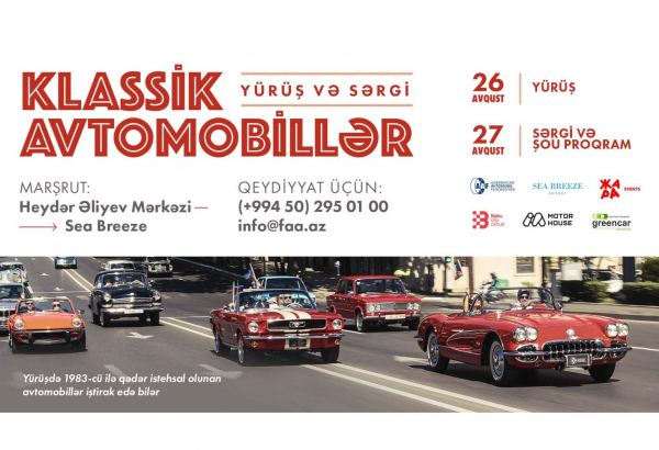 Registration of vintage car-race embarks in Baku