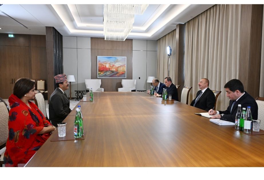 President Ilham Aliyev receives FM of Nepal (VIDEO)