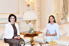 First Lady Mehriban Aliyeva meets with First Lady of Albania Armanda Begaj (PHOTO)