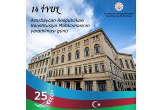 Azərbaycan Respublikası Konstitusiya Məhkəməsinin fəaliyyətə başlamasından 25 il keçir