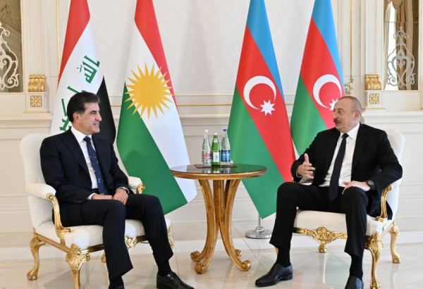 Состоялась встреча Президента Азербайджана Ильхама Алиева с главой региона Иракский Курдистан Нечирваном Барзани (ФОТО/ВИДЕО)