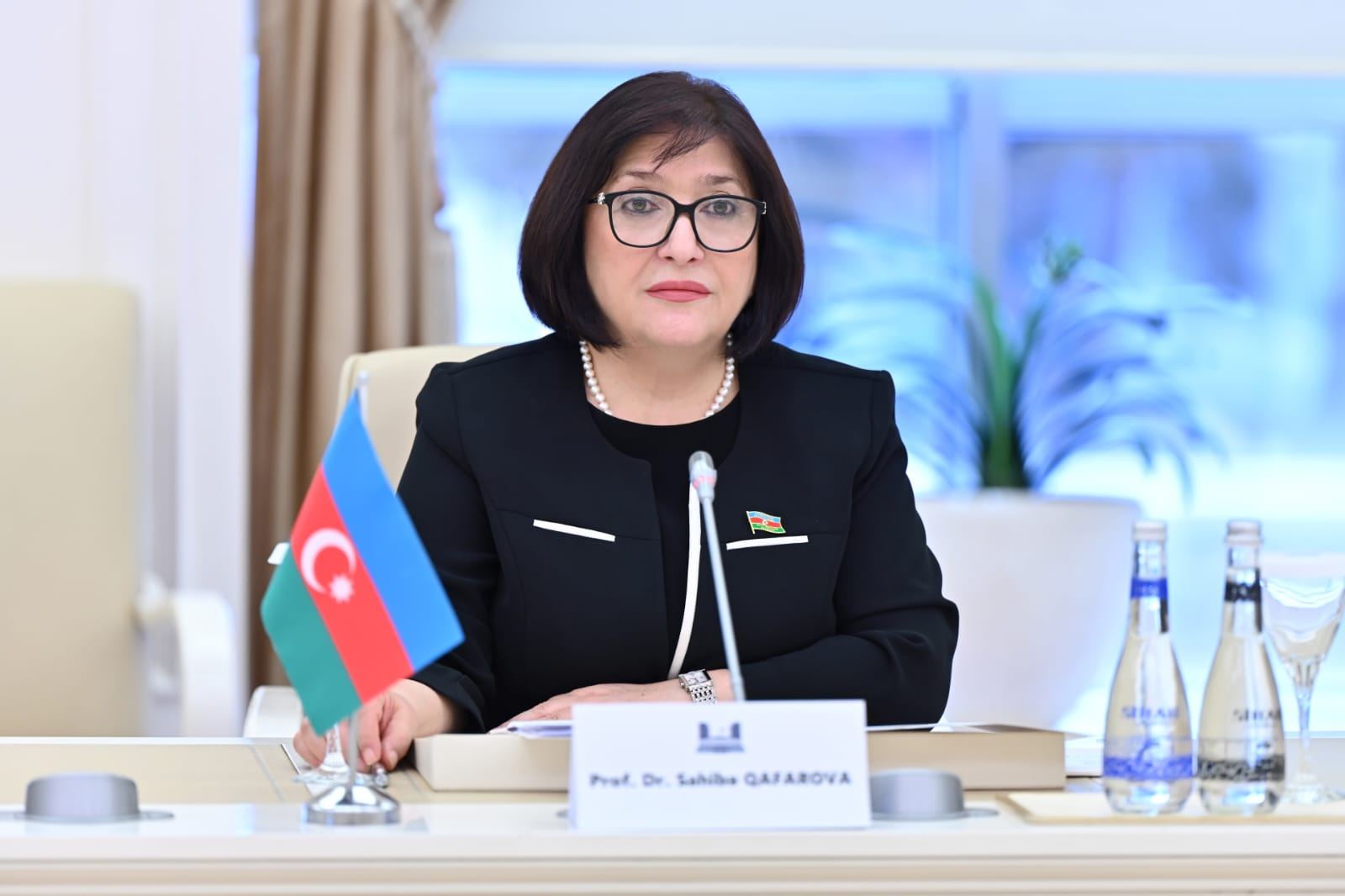 Сахиба Гафарова проинформировала Фуата Октая о ходе мирного процесса между Азербайджаном и Арменией (ФОТО)