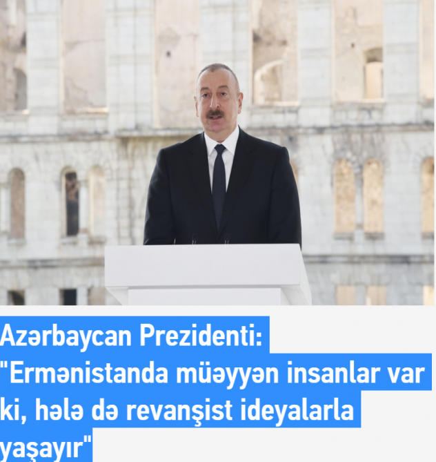 Gürcüstan mətbuatı Prezident İlham Əliyevin Şuşa Forumundakı çıxışından silsilə materiallar dərc edib (FOTO)